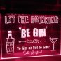 Let the Drinking Be Gin Led Neon Sign, Home Decor Bar Lights Craft Art