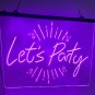 Let's Party Illuminated Led Neon Sign, Home Decor Lights Craft Art