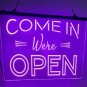 Come in We're Open Illuminated Led Neon Sign Decor Bar, Club, Craft Art