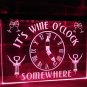 It's Wine O'Clock Somewhere Illuminated Led Neon Sign