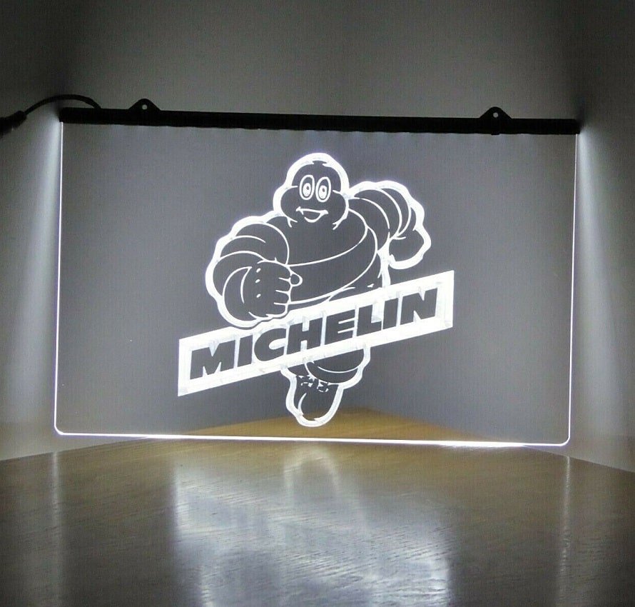 Michelin Man Running Illuminated Led Neon Sign Home Decor