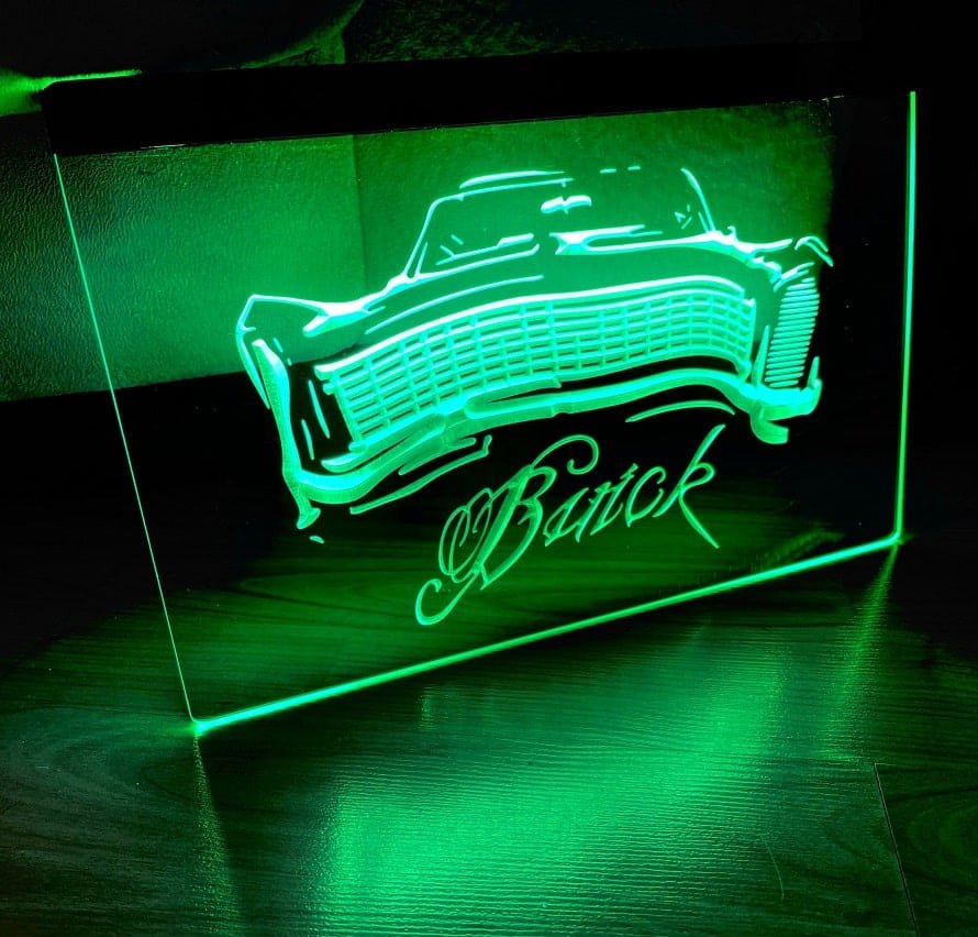 Buick Classic Illuminated Led Neon Sign Home Decor, Lights Craft D&Atilde;&copy;cor