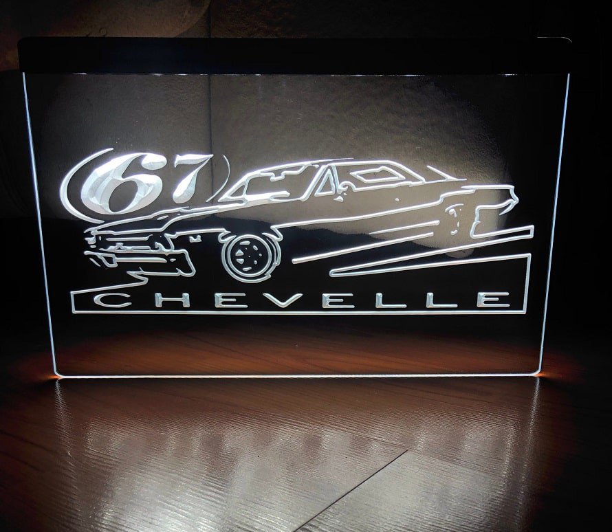 Chevelle 67 Illuminated Led Neon Sign Home Decor