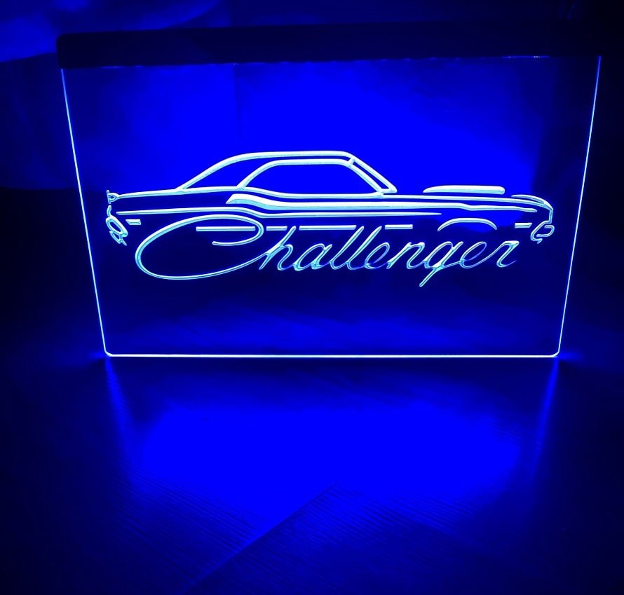 Dodge Challenger Illuminated Led Neon Sign Home Decor