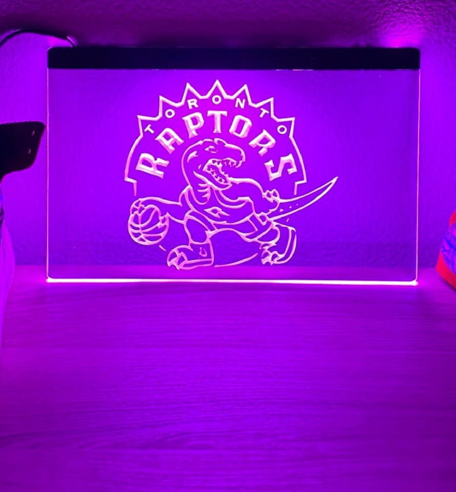 Toronto Raptors Led Neon Sign Home Decor, Room, Lights D&Atilde;&copy;cor Art