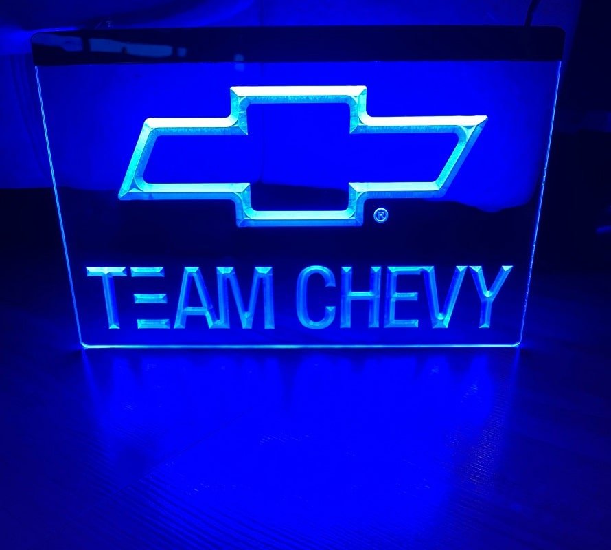 Team Chevy Led Neon Sign Home Decor, Lights D&Atilde;&copy;cor Craft Art