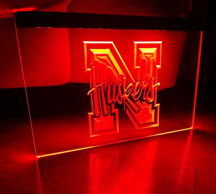 Nebraska Huskers Led Neon Sign Home Decor, Room, Lights D&Atilde;&copy;cor Craft Art