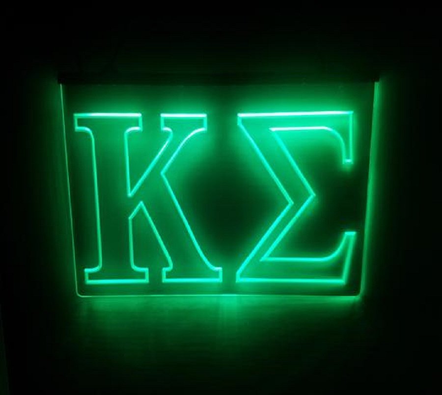 Kappa Sigma Illuminated Led Sign Hang Signs Wall Home Decor Craft