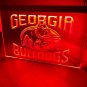 Georgia Bulldogs Logo Illuminated Led Neon Sign Hang Wall, Lights Décor Art
