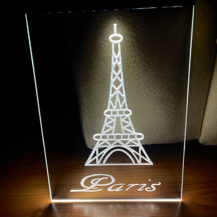 Paris France Illuminated Led Neon Sign Hang Signs Wall, Lights D&Atilde;&copy;cor Art