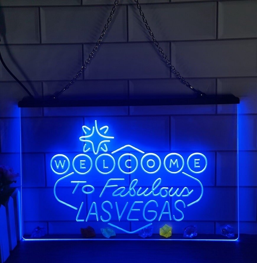 Welcome to Las Vegas Led Neon Sign Home Decor, Bar, Lights D&Atilde;&copy;cor Art