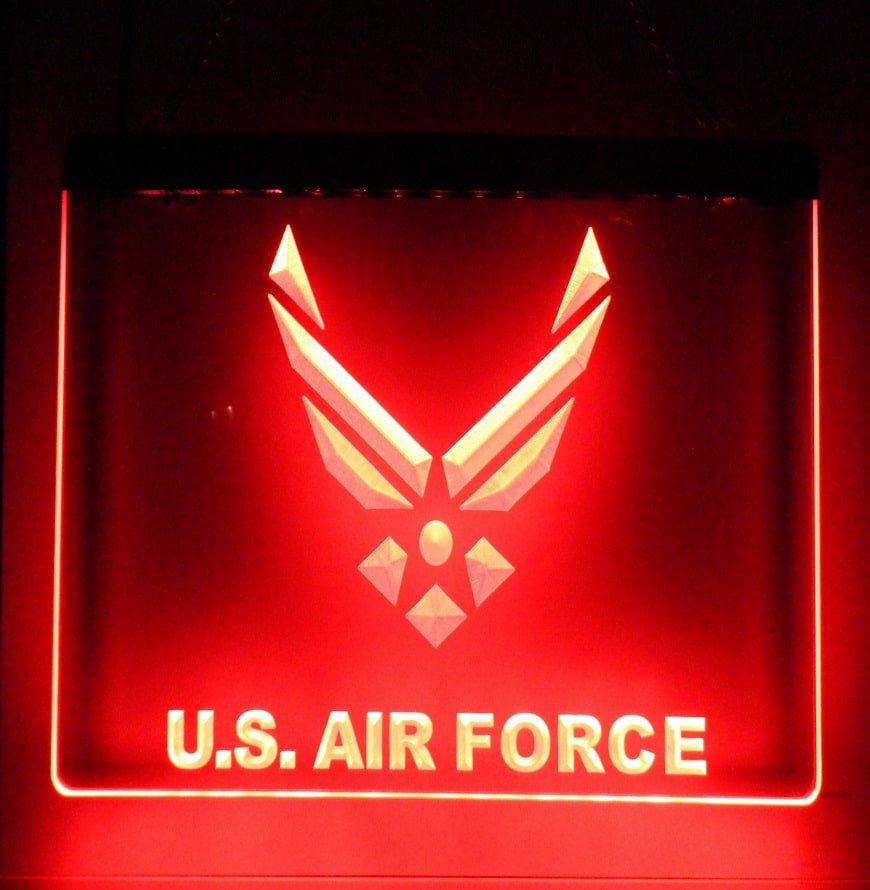 United States Air Force Logo Led Neon Sign Home Decor, Light D&Atilde;&copy;cor Art