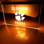 Clemson Tigers Logo Led Neon Sign Decor Room, Fans Gift, Lights Décor Art