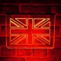 Union Jack LED Neon Light Sign, Lit Up Great Britain Flag Lights D&Atilde;&copy;cor Art