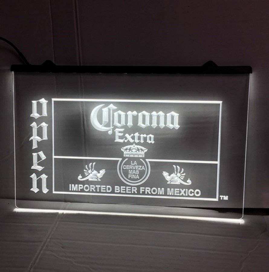 Open Corona Extra Logo Led Neon Sign Home Decor, Lights D&Atilde;&copy;cor Art