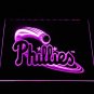 Philadelphia Phillies Wordmark Led Neon Sign Home Decor, Room, Gift Fans Craft