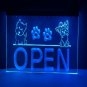 Open Dog Grooming LED Neon Sign Hang Wall Decor, Pet Sign, Lights D&Atilde;&copy;cor Art-min