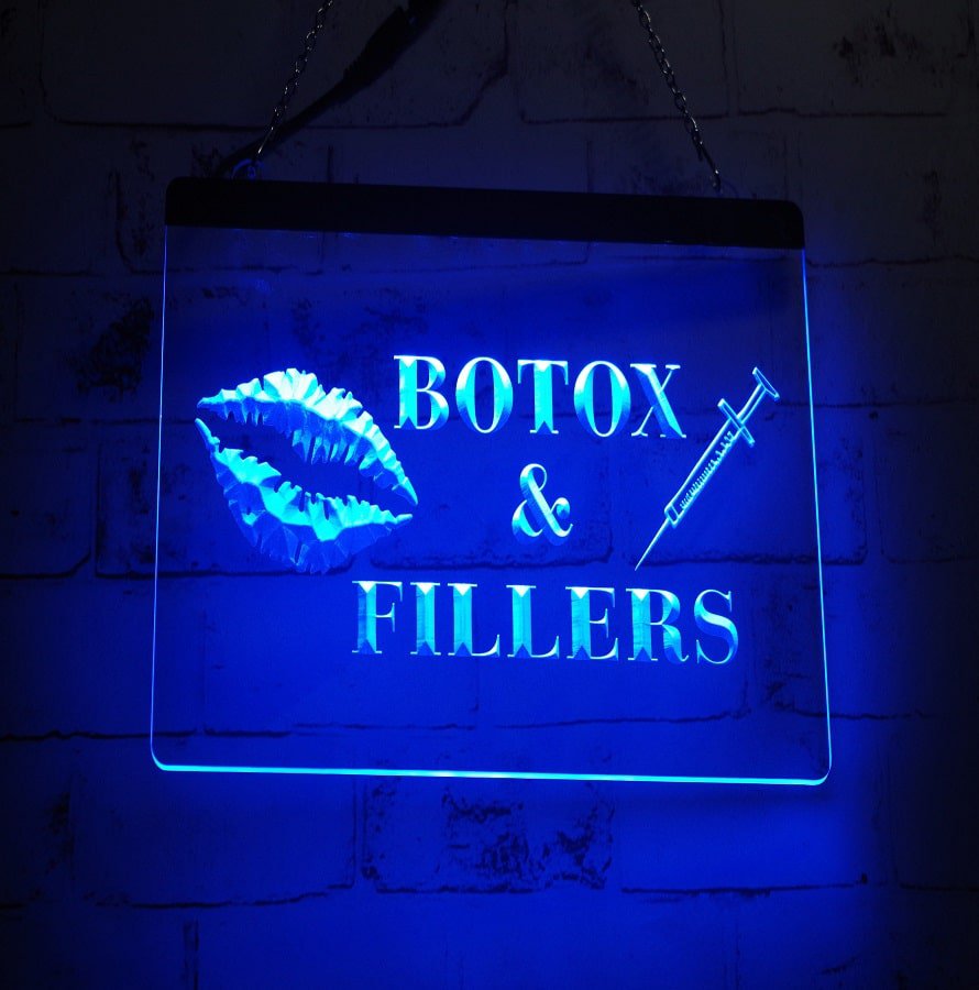 Botox Fillers LED Neon Sign Home Decor, Aesthetics Center, Artful Lightings