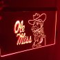 Ole Miss Logo LED Neon Sign Hang Wall Decor, Room, Artful Lights Craft