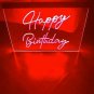 Happy Birthday LED Neon Sign Hang Wall Decor, Artful Lights
