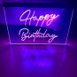 Happy Birthday LED Neon Sign Hang Wall Decor, Artful Lights