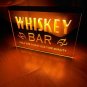 Whiskey Bar Illuminated LED Neon Sign Hang Wall Decor, Pub, Artful Lights Décor