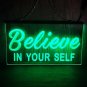 Believe in Your Self Illuminated LED Neon Sign Decor, Room, Artful Light Décor