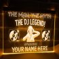 The DJ Legend Customized Personal Name Illuminated LED Neon Sign, Lights D&Atilde;&copy;cor