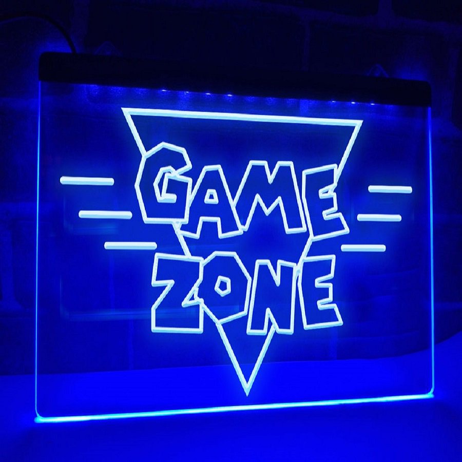 Retro Game Zone LED Neon Signs Decor
