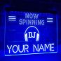 DJ Now Spinning Customized Personal Name Illuminated LED Neon Sign