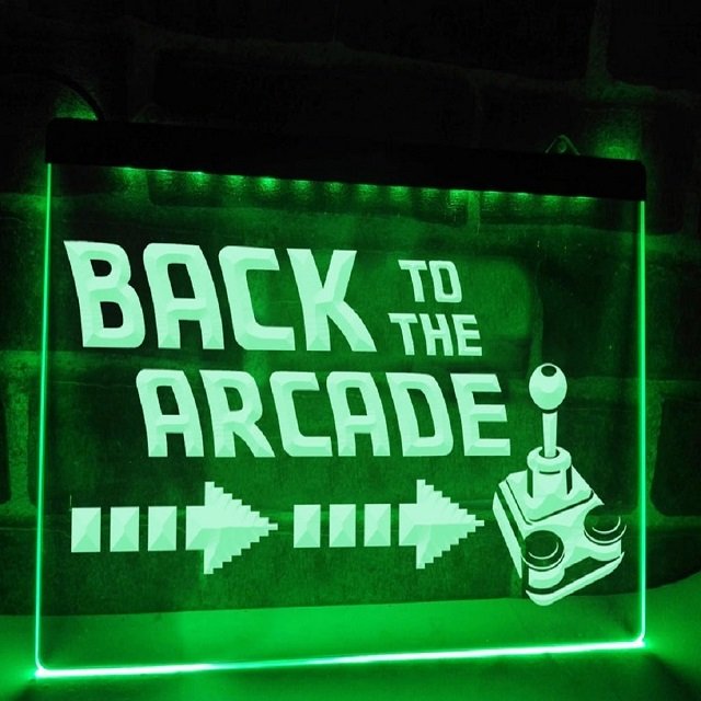 Back To The Arcade LED Neon Signs Decor Craft