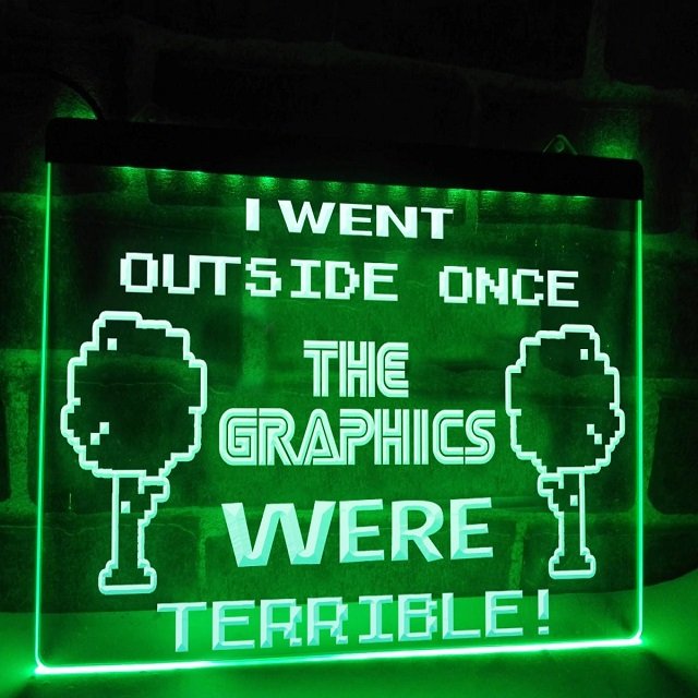 I Went Outside Once LED Neon Light Signs Decor Crafts
