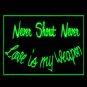 Never Shout Never Illuminated LED Neon Sign, Lights D&Atilde;&copy;cor Art Craft