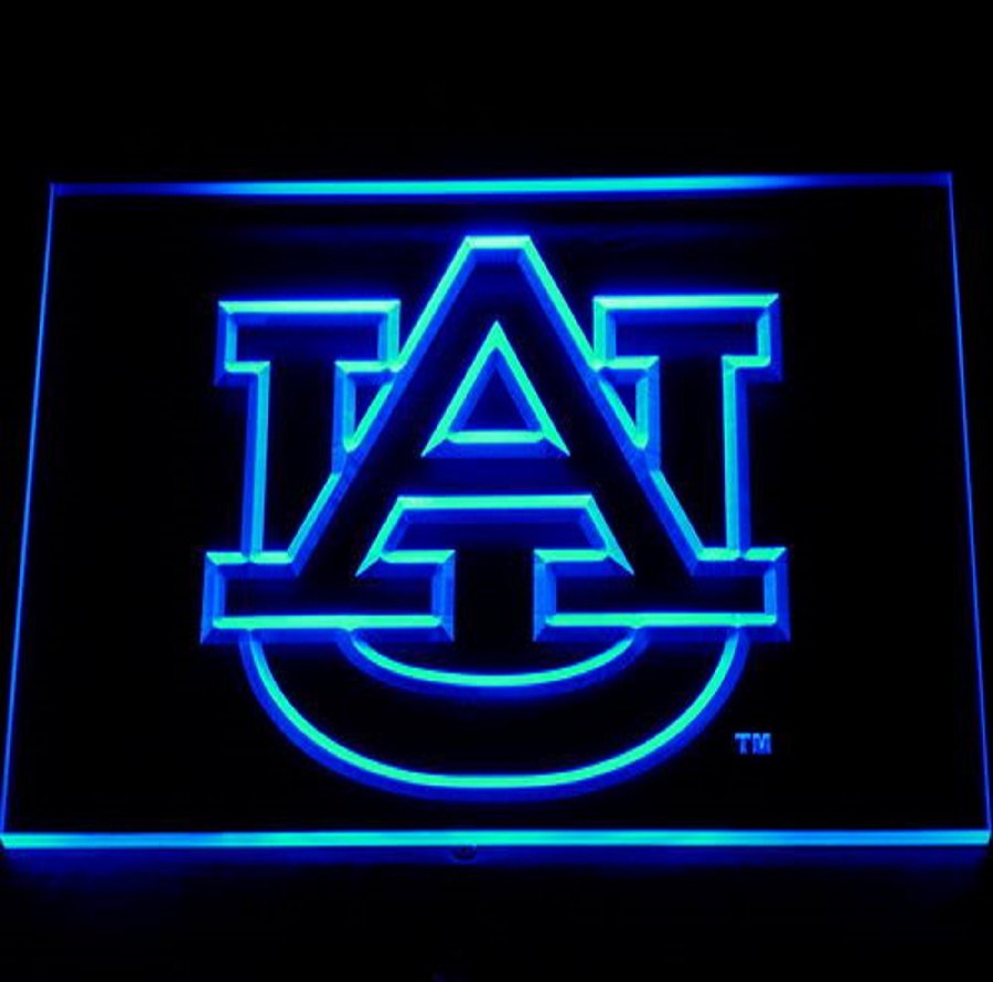 Auburn Tigers Logo Illuminated Led Neon Sign Decor, Lights D&Atilde;&copy;cor Art