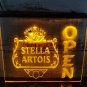 Stella Artois Beer Open Illuminated Led Neon Sign Decor Bar, Pub, Club