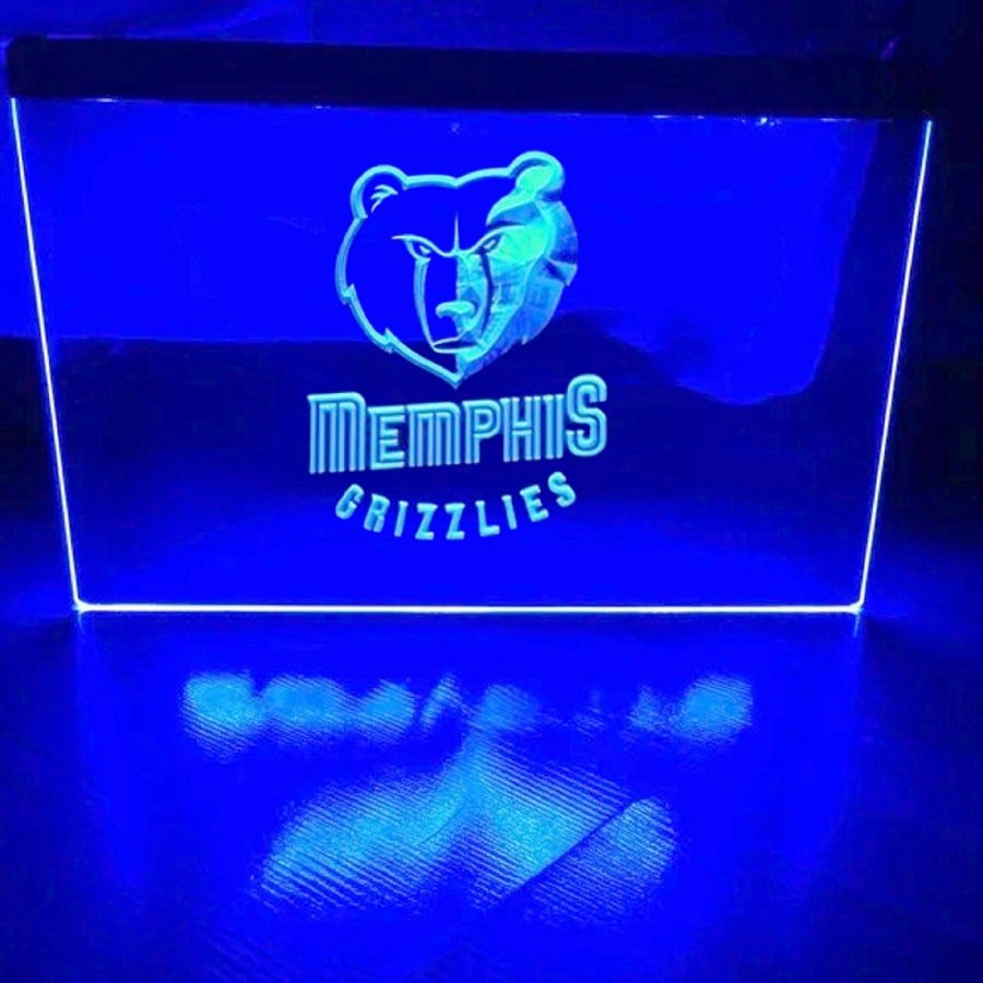 Grizzlies Memphis Illuminated LED Neon Sign Home Decor, Gifts for Fans