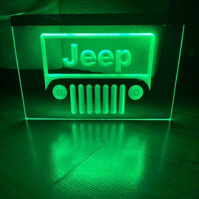 Jeep LED Neon Sign Home Decor, Garage, Office