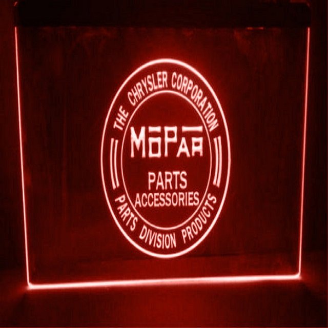 Mopar (2) LED Neon Sign Home Decor, Garage, Office