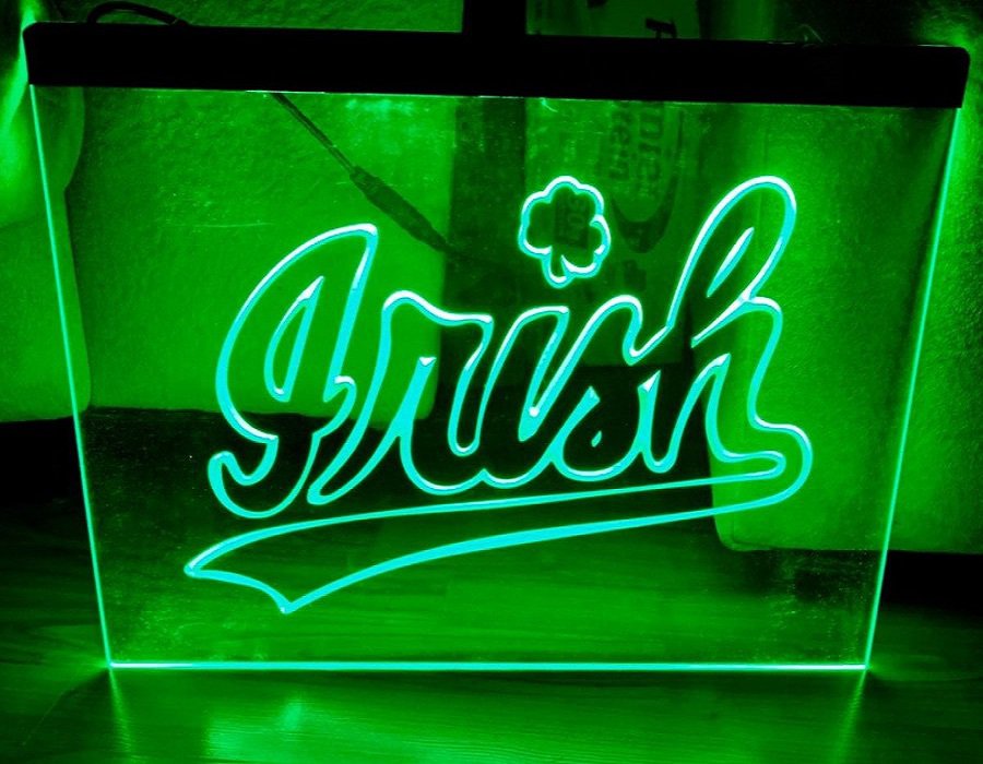 Irish Led Neon Light Sign home decor craft glowing