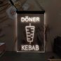 Doner Kebab Restaurant Cafe Decoration Bar LED Neon Sign Decor Shop, Decor Light Craft Art