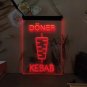 Doner Kebab Restaurant Cafe Decoration Bar LED Neon Sign Decor Shop, Decor Light Craft Art