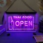 Thai Food Open LED Neon Sign Home Decor, Garage, Office