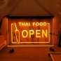 Thai Food Open LED Neon Sign Home Decor, Garage, Office