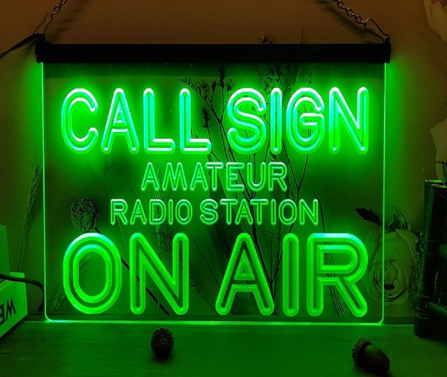 Call sign radio station On Air  LED Neon Sign Home Decor, Office