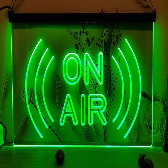 On Air Neon Sign On/Off Recording Studio LED Light Hanging Sign Home Decor, Office