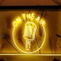 On The Air Microphone music club Bar 3D LED Neon Light Sign decor on/off