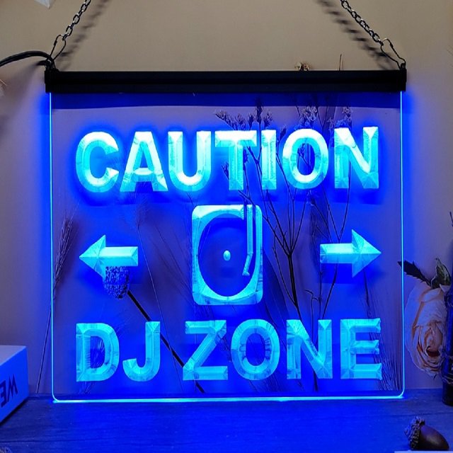 DJ Zone Neon Sign Home Decor, Bar, Pub, Club, Lights Art