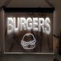 Burg Fast Food LED Neon Light Sign Pub Bar Luminous Display
