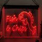 Fish & Chip Food LED Neon Light Sign  Luminous Display