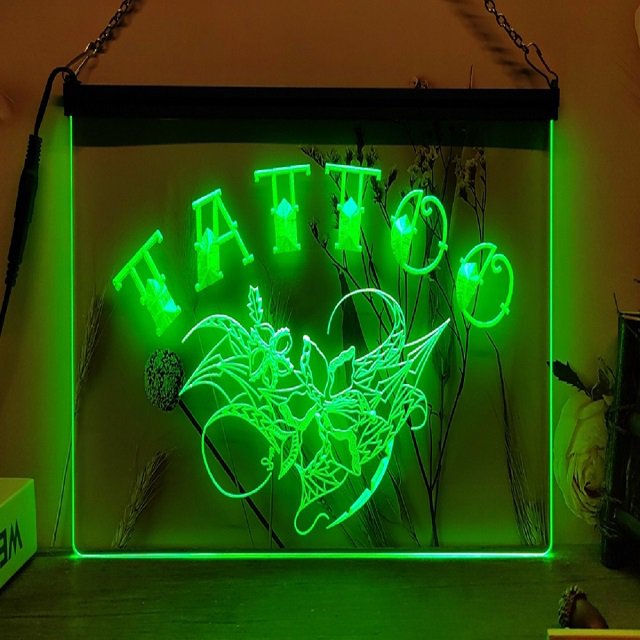 Tat too Led Neon Sign Home Decor, Lights Art
